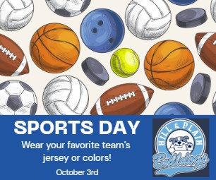 Sports Day basketballs, footballs, soccer balls, tennis balls, hockey pucks