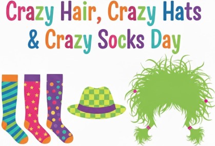 Crazy Hair, Crazy Hats & Crazy Socks Day