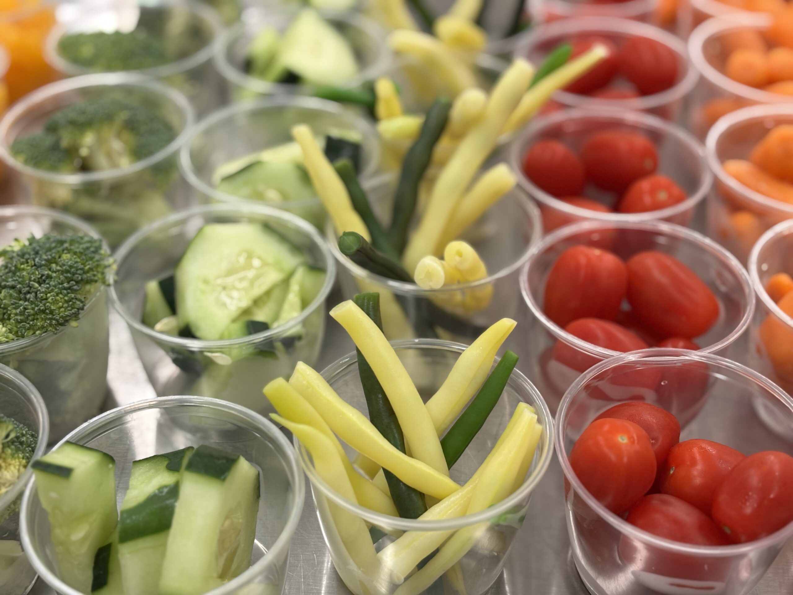 Vegetable Tray with String Beans